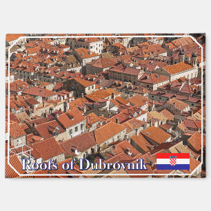 Dachlandschaft von Dubrovnik in Kroatien, Reise Magnet