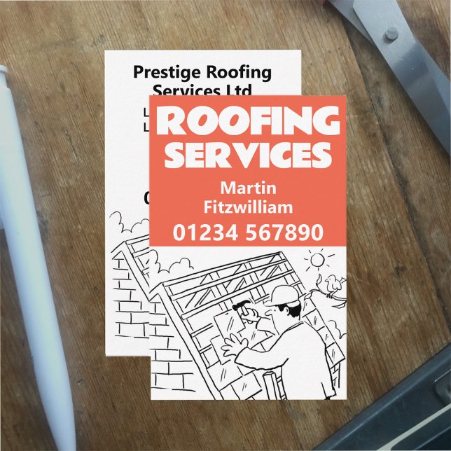 Dachreparaturen und Dachdeckungen Visitenkarte (Von Creator hochgeladen)