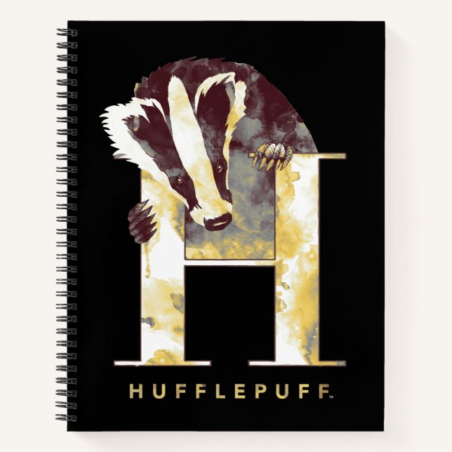 Dachs-Aquarell Harry Potters | HUFFLEPUFF™ Notizbuch (Vorderseite)