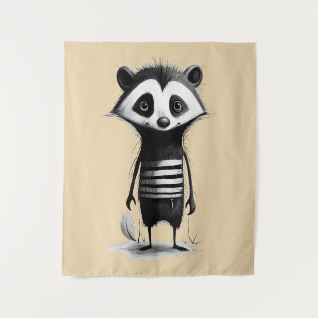 Dachs badger wandteppich (Vorderseite)