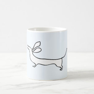 Dachs EinLine-Illustrations-Tasse Kaffeetasse