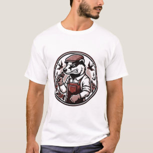 Dachs-Tätowierer-Maskottchen T-Shirt