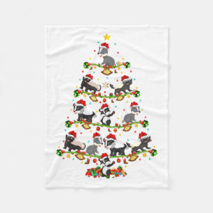 Dachsbeleuchtung Weihnachten Santa Dachs Weihnacht Fleecedecke