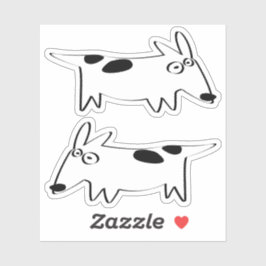 DachsBullTerrier Aufkleber