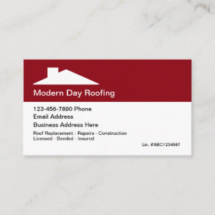 Dachservice Moderne Dachterrasse Business Cards Visitenkarte