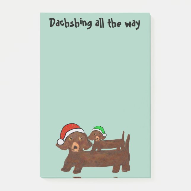 Dachshing vollständig Posten-it® Anmerkungen Post-it Klebezettel (Vorderseite)