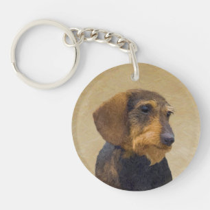 Dachshund (À poils durs) Peinture Chien Art origin