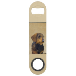 Dachshund (À poils durs) Peinture Dog Art origina