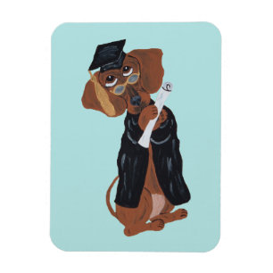 Dachshund-Absolvent Magnet