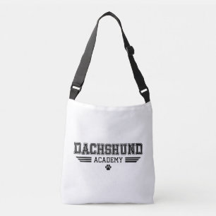 DACHSHUND AKADEMIE - BK/WK Basic Stil Tragetaschen Mit Langen Trägern