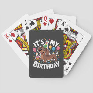 Dachshund Alles Gute zum Geburtstag Spielkarten