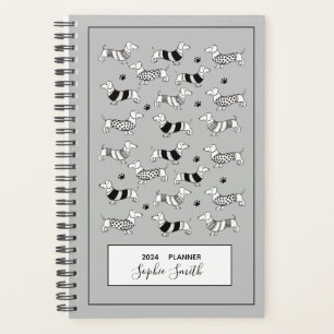 Dachshund Amoureux de les chiens Black & White 202