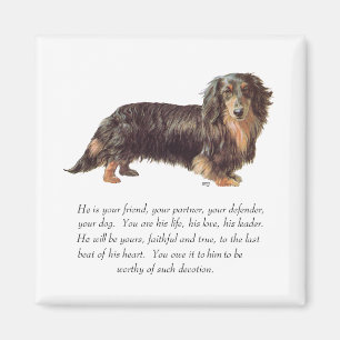 Dachshund-Andenken - Männlich Magnet