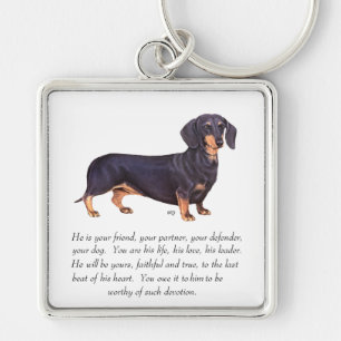 Dachshund-Andenken - Männlich Schlüsselanhänger