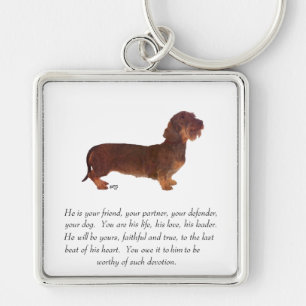 Dachshund Andenken - Männlich Schlüsselanhänger