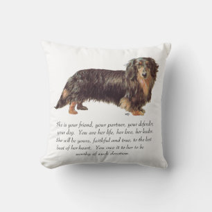 Dachshund Andenken - Weiblich Kissen