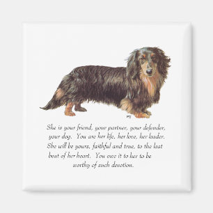 Dachshund-Andenken - Weiblich Magnet