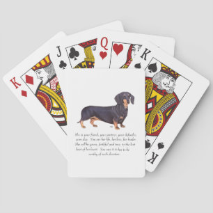 Dachshund Andenken - Weiblich Spielkarten