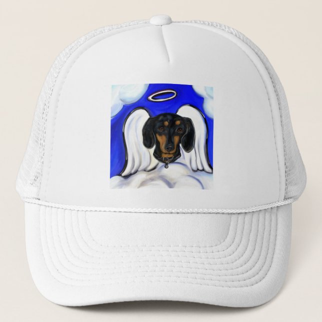 Dachshund Angel Truckerkappe (Vorderseite)