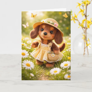 Dachshund Anlass Digitale Downloadkarte Karte