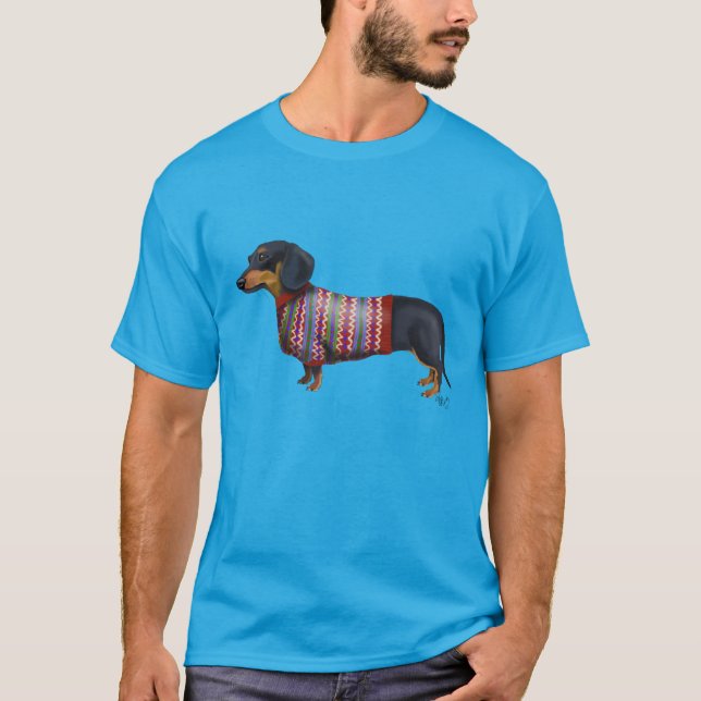 Dachshund Avec Sweat Laineux (Devant)