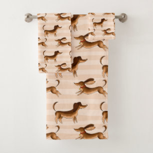 Dachshund Badehandtuch-Set Badhandtuch Set