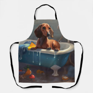 Dachshund Badezeit Spaß  Schürze