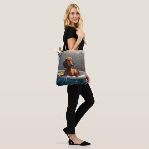 Dachshund Badezeit Spaß  Tasche