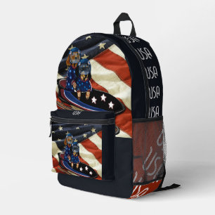 DACHSHUND  BEDRUCKTER RUCKSACK