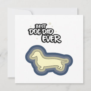 Dachshund Blau Bester Hundepapa Aller Zeiten Ich W Karte