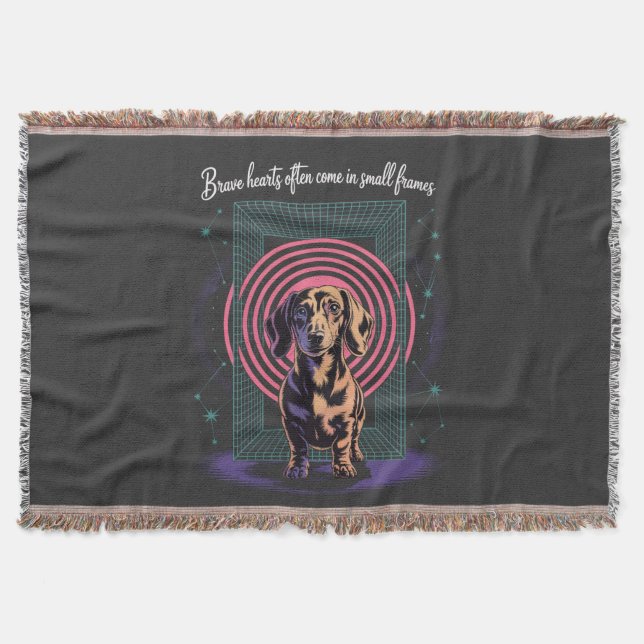 Dachshund Brave Hearts Often Come In Small Frames Decke (Vorderseite)