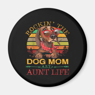 Dachshund Brille Rockende Hundemutter Geschenk für Magnet
