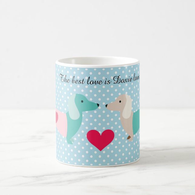 Dachshund Café Mug Doxie Valentine (Centre)