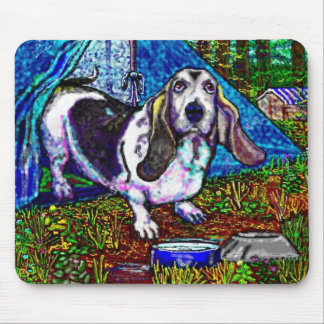 Dachshund-Camping Mousepad