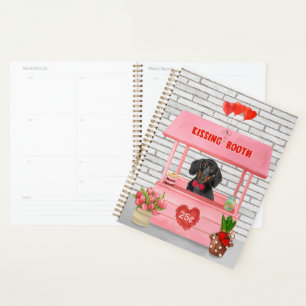 Dachshund Chien Valentine's Day Kissing Booth
