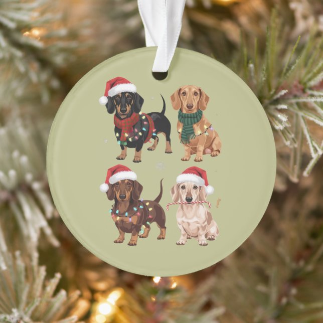 Dachshund Christmas Chien Maman Lover Noël Cadeau (Arbre)