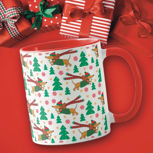 Dachshund Christmas Mug (Créateur téléchargé)