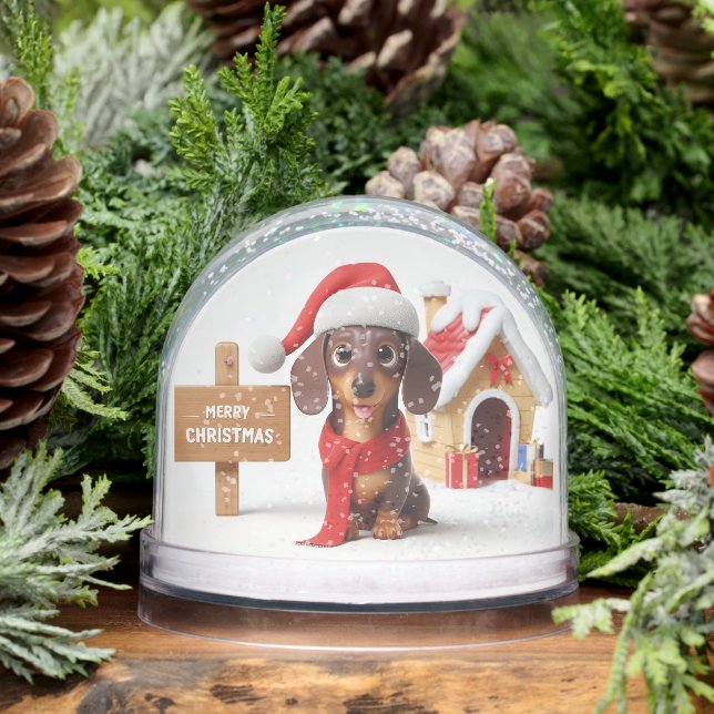 Dachshund Christmas Snow Globe (Hiver)