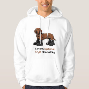 Dachshund Chunky Boots Lustiges Hundegeschenk-Shir Hoodie