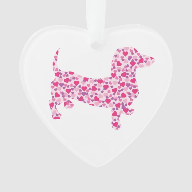 Dachshund Coeur Rose (devant)