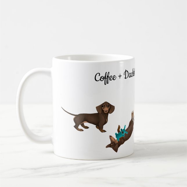 Dachshund Coffee Mug (Gauche)
