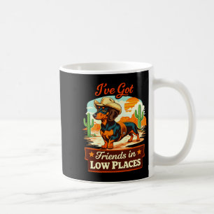 Dachshund Cowboy Retro Western Hund lustiger Lands Kaffeetasse