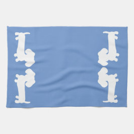 Dachshund Cuisine Serviette Plat Cornflower Blue