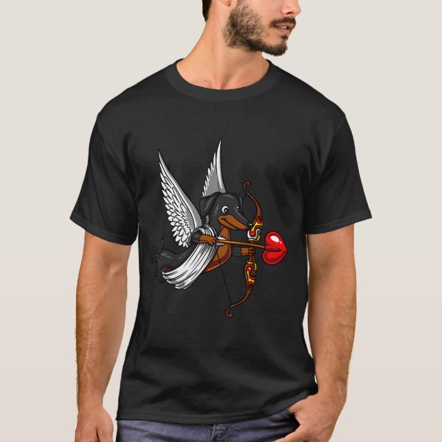 Dachshund-Cupid T-Shirt (Vorderseite)