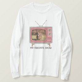 Dachshund Custom Photo - Retro TV T-Shirt