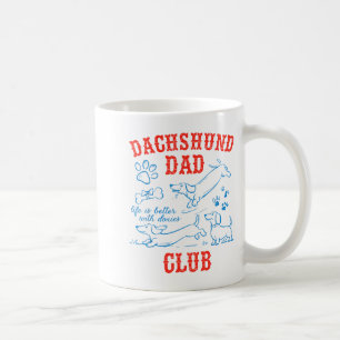 Dachshund Dad Club Leben ist besser mit Doxies Vat Kaffeetasse