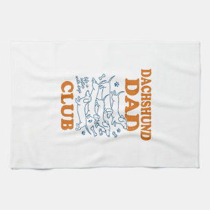 Dachshund Dad Club Vintage-Hund-Shirt-Design_1 Geschirrtuch