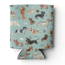 DACHSHUND DALLIANCE Wasserfarben-Hundedruck