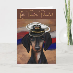 Dachshund Dankeskarte
