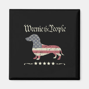 Dachshund Das Volk 4. Juli Magnet